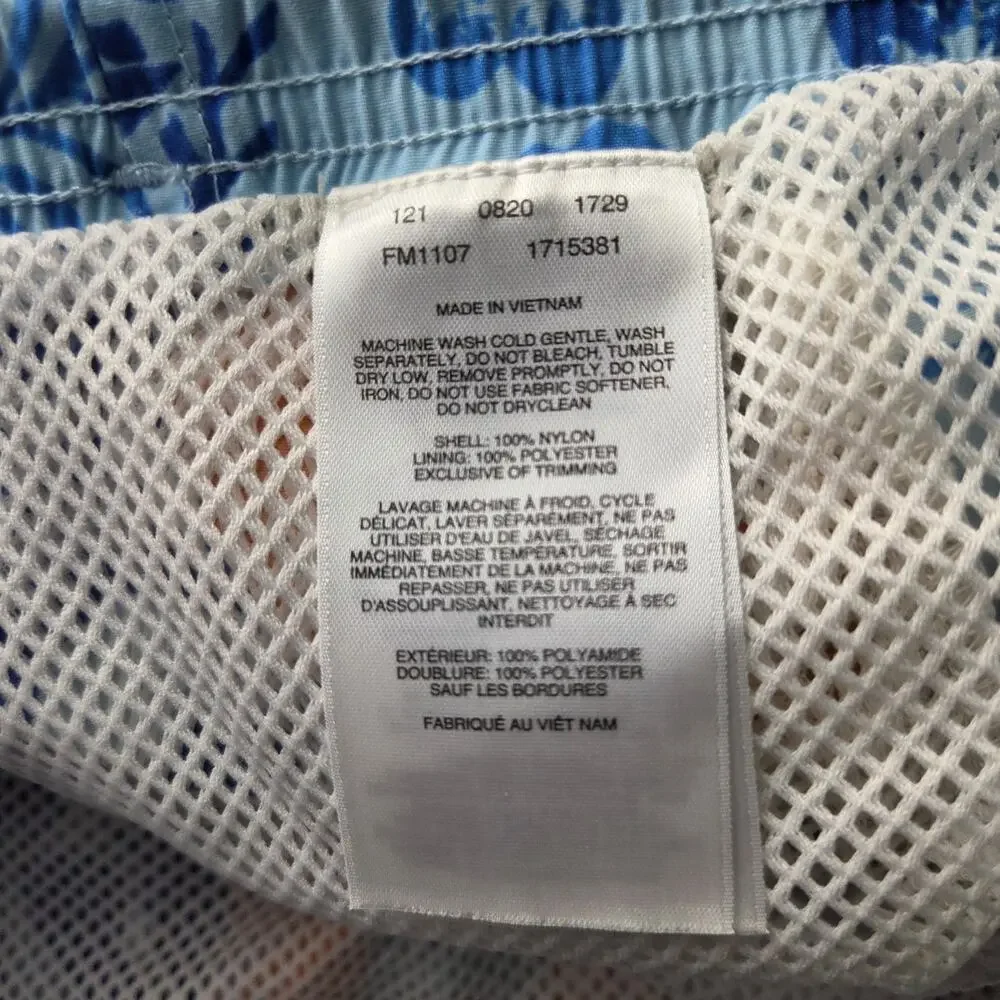 Columbia Mens Large Blue PFG Super Backcast Water Short Omni Shade UPF50 FM1107